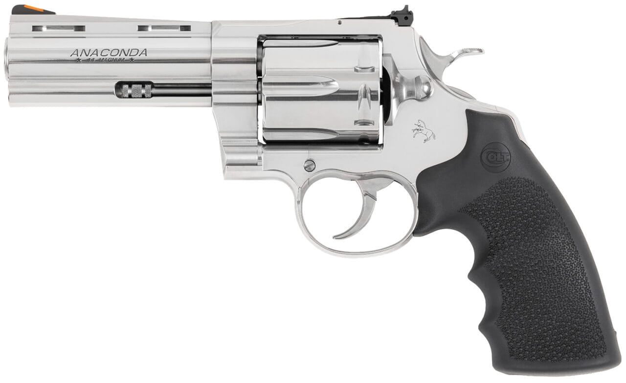 Colt Anaconda 44 Magnum 6 Round 4.25 Inch Stainless Revolver 1 Colt Anaconda 44 Magnum 6 Round 4.25 Inch Stainless Revolver