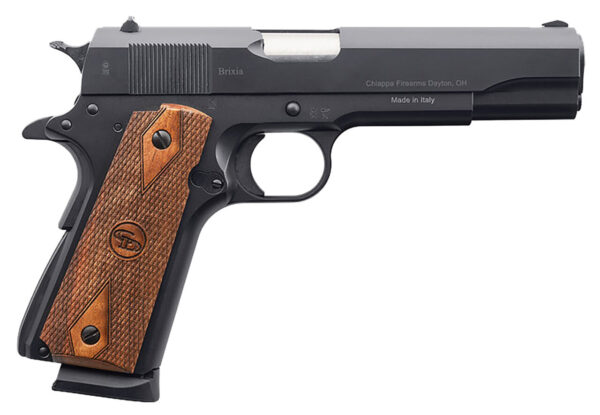 Charles Daly 440169 1911 Field Grade 9mm Luger 10+1, 5" Stainless Steel Barrel, Black Serrated Steel Slide, Black Steel Frame w/Beavertail, Walnut Diamond Checkered Grip