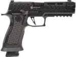 Sig Sauer P320V004 P320  9mm Luger 21+1 4.60" Black Steel Threaded Barrel, Black Cerakote Optic Cut/Serrated Slide, Black Laser Engraved XSeries Grips