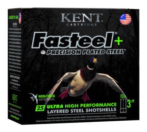 Kent Cartridge Fasteel 12 Gauge 3 Inch BB Shot 25 Round Ammunition