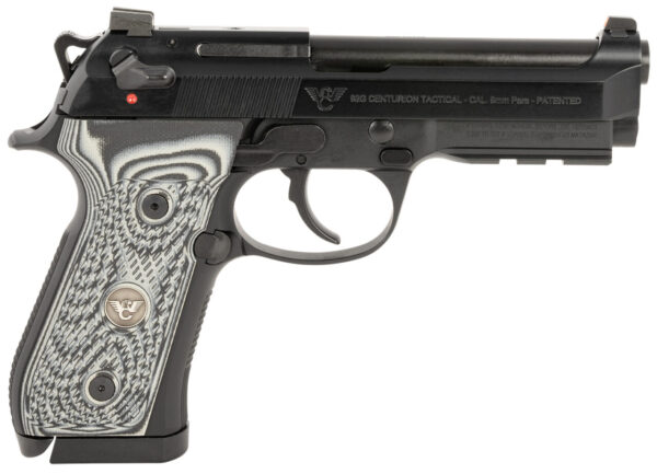 Wilson Combat BER-92CT-9 92G Centurion 9mm Luger 17+1(2)/20+1(1) 4.25", Black, Aluminum Pic. Rail Frame, Gray/Black G10 Grips, Tritium Combat Sight