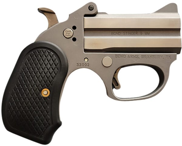 Bond Arms BAHB Honey B  22 LR 2rd Shot 3" Matte Stainless Steel Frame Black Extended B6 Resin Grips