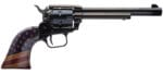 Heritage Mfg RR22B6GOLDUSA Rough Rider  22 LR 6 Shot, 6.50" Black Oxide Steel Barrel, Black Oxide Zinc Alloy Frame, Black Oxide Cylinder, Gold USA Flag Grip, Exposed Hammer