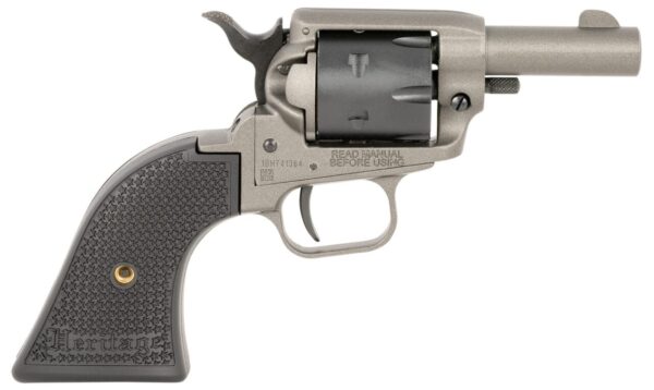 Heritage Mfg BK22C2 Barkeep  22 LR 6 Shot 2.68" Tungsten Gray Cerakote Barrel, Tungsten Gray Cerakote w/Black Accents Frame, Black Cerakote Cylinder, Black Star Polymer Grips