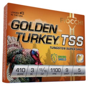 Fiocchi Golden Turkey TSS 410 Bore 3 Inch Number 9 Shot 5 Round Ammunition