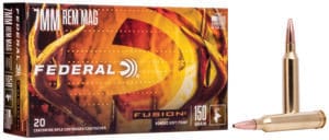 Federal Fusion 7mm Remington Magnum 150 Grain Boat Tail Ammunition