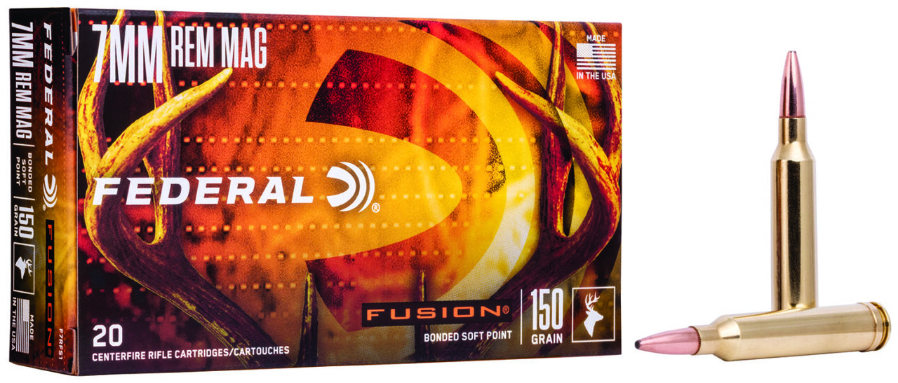 Federal F7RFS1 Fusion 7mmRem 150gr Bonded Soft Point 20 Per Box/10 Case 1 Federal F7RFS1 Fusion 7mmRem 150gr Bonded Soft Point 20 Per Box/10 Case