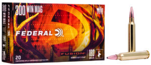 Federal F300WFS3 Fusion  300WinMag 180gr Bonded Soft Point 20 Per Box/10 Case