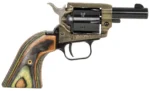 Heritage Mfg BK22CH2 Barkeep  22 LR 6 Shot, 2.67" Black Oxide Steel Barrel, Simulated Case Hardened Zinc Alloy Frame, Black Oxide Cylinder, Camo Laminate Grip, Manual Safety, Exposed Hammer