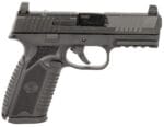 FN 66101381 510 MRD Full Size 10mm Auto 10+1, 4.10" Black Target Crown Steel Barrel, Black PVD Optic Cut/Serrated Steel Slide & Polymer Frame w/Picatinny Rail, Ambidextrous