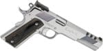 Iver Johnson Arms EAGLEXLC45 Eagle XL Deluxe 45 ACP 6" Steel Ported Barrel/ Bright Polish Chrome Serrated w/Ports Slide & Steel Frame w/Beavertail Diamondwood Walnut w/Integrated Logo Grips Right Hand