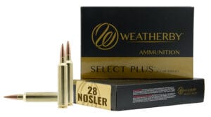 Weatherby Select Plus 28 Nosler 150 Grain Swift Scirocco Ammunition