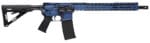 Black Rain Ordnance BROWTPBLB Spec 15+ We The People 5.56x45mm NATO 30+1 16", Blue Battleworn with Deep Engraving, 15" Slim M-LOK, Magpul Grip/Carbine Stock, Castle Flash Hider