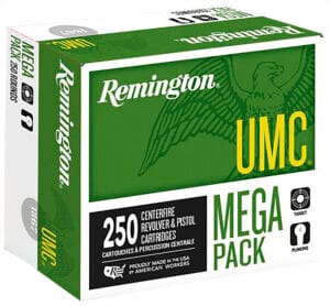 Remington UMC 40 S&W 180 Grain Full Metal Jacket Ammunition 250 Round
