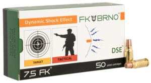 Italian Firearms Group 7.5 FK 101 Grain Brass Ammunition 50 Round Box