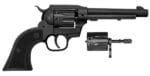 Diamondback DB053CA001 Sidekick Convertible 22 LR/22 Mag 9 Shot, 5.50" Black Cerakote Steel Barrel & Cylinder, Black Cerakote Zinc Alloy Frame, Black Checkered GFN Grip, Exposed Hammer, Hammer Safety