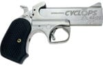 Bond Arms BACYP Cyclops Big Bore 45-70 Gov 1rd, 4.25" Stainless Steel w/Engraved Barrel, Matte Stainless Steel Frame, Black Extended B6 Resin Grip, Includes Holster