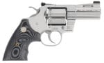 Colt Mfg PYTHONSP3NS Python Combat Elite 357 Mag 6 Shot, 3" Stainless Barrel, Cylinder & Frame, Black G10 Grip