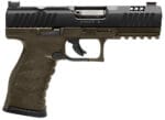 Walther Arms 5220307 WMP Military Full Size Frame 22 WMR 15+1 4.50" Black Steel Barrel, OD Green Optic Ready/Serrated Slide, OD Green Polymer Frame w/Picatinny Rail, Textured Polymer Grip