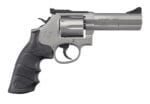 SAR USA SARSR38ST4 SAR SR  38 Special/357 Mag 6 Shot, 4" Stainless Steel Barrel, Cylinder & Frame w/Black Finger Groove Grip, Drop Safety/Hammer Block Safety, Exposed Hammer