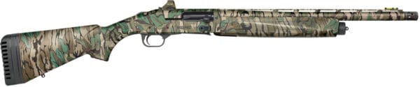 Mossberg 85169 940 Pro Turkey 12 Gauge 4+1 3" 18.50", Mossy Oak Greenleaf, Optic Cut Rec, Self-Draining Synthetic Stock with Adj. Shims, HiViz CompSight Fiber Optic Sight, Includes Holosun Red Dot