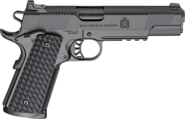 Springfield Armory PC9125LR 1911 TRP  45 ACP 8+1 5" Black Match Grade Barrel, Black Cerakote Serrated Carbon Steel Slide & Frame w/Picatinny Rail & Beavertail, VZ Hydra G10 Grip