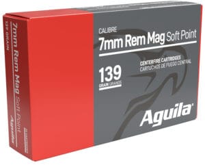 Aguila 7mm Remington Magnum 139 Grain InterLock Boat Tail Soft Point Rifle Ammunition