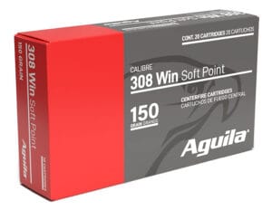 Aguila 308 Winchester 150 Grain Soft Point Rifle Ammunition