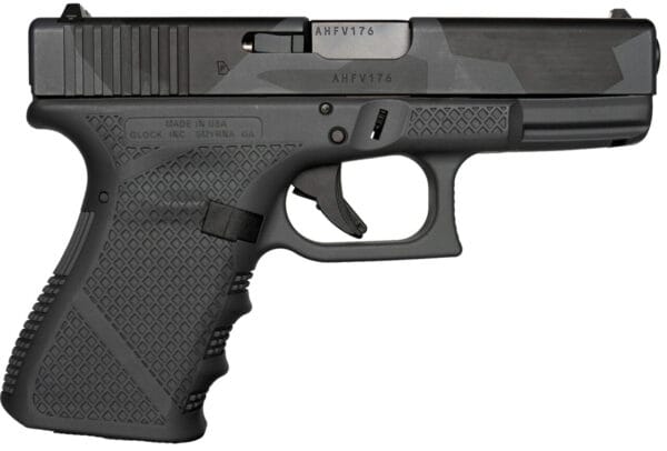 Weapon Works  G19 Gen3 Compact Frame 9mm Luger 15+1 4.02" Black Steel Barrel, Urban Dazzle Grey w/Mesh Stippling Serrated Steel Slide & Polymer Frame w/Picatinny Rail, USA Made