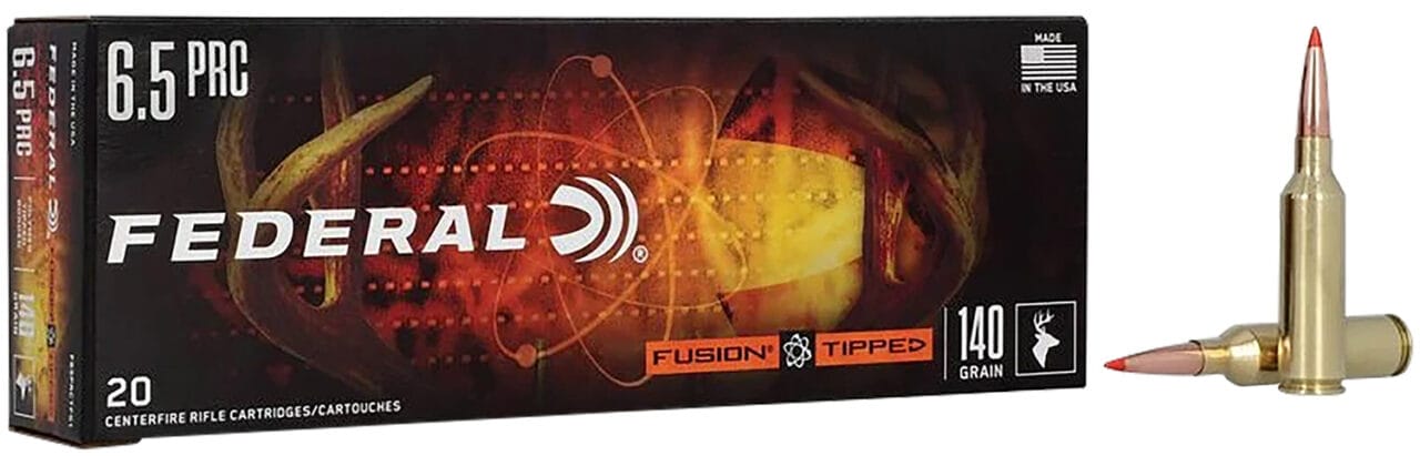 Federal Fusion 6.5 PRC 140 Grain Polymer Tip Rifle Ammunition 1 Federal Fusion 6.5 PRC 140 Grain Polymer Tip Rifle Ammunition