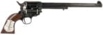 Cimarron PP558 Buntline  45 LC (Long Colt) 6rd 10" Blued Frame, Barrel & Cylinder, Walnut w/Inlaid Silver Medallion Grip