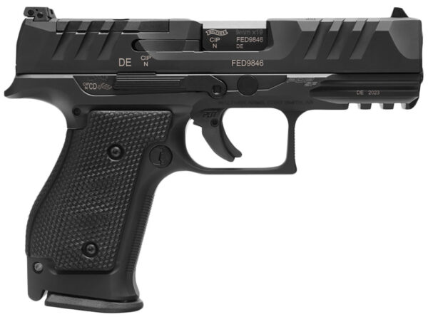Walther Arms 2872111 PDP Steel Frame 9mm Luger 15+1 4" Black Steel Barrel, Matte Black Tenifer Optic Ready/Serrated Steel Slide, Black Steel Frame w/Picatinny Rail, Textured Wraparound Grip