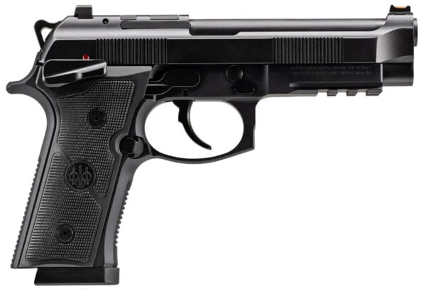 Beretta USA J92XFMSDA20 92GTS  9mm Luger 10+1 4.70" Black Inox Steel Barrel, Black Cerakote Optic Ready/Serrated Steel Slide + Aluminum Frame w/Beavertail & Picatinny Rail, Ambidextrous