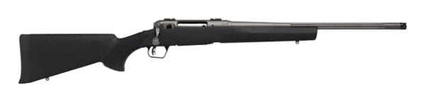 Savage Arms 58279 110 Trail Hunter Lite Full Size 300 Win Mag 3+1 20" Fluted/Threaded Barrel, Drilled & Tapped Steel Receiver, Black Fixed Synthetic Stock