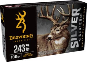 Browning 243 Winchester 100 Grain Plated Soft Point Rifle Ammunition