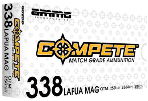 Ammo Inc 338LM250BTHPA20 Compete 338LapuaMag 250gr Open Tip Match 20 Per Box/10 Case