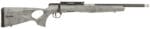 Savage Arms 70218 B Series TimberLite 22 LR 10+1 18" Black Threaded Carbon Fiber/SS Barrel, Black Picatinny Rail Steel Receiver, Gray w/Black Webbing Synthetic Fixed Thumbhole Stock