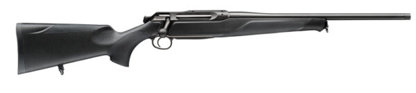 Sauer 80117637 505 XT Full Size 300 Win Mag 2+1 24" Titanium Gray Threaded Barrel, Saddle Mount Steel Receiver, Black Fixed Synthetic Stock