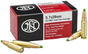FN America 5.7x28mm 27 Grain Jacketed Hollow Point Ammunition