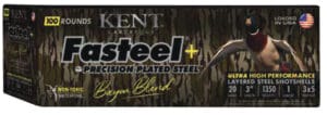 Kent Cartridge Fasteel Precision Steel 20 Gauge 3 Inch 1oz Number 3x5 Shot 100 Round Shotgun Ammunition