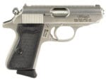 Walther Arms 4796022 PPK/S  32 ACP 7+1 3.30" Stainless Steel Barrel, Matte Stainless Serrated Slide & Frame w/Beavertail, Black Checkered Polymer Grip, Right Hand