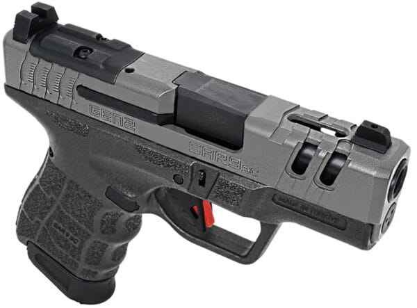 SAR USA SAR9SCG2PT SAR9 SC Gen2 Sub-Compact Frame 9mm Luger 15+1 3.30" Black Steel Barrel, Platinum Cerakote Ported/Serrated Steel Slide, Black Polymer Frame & Grip