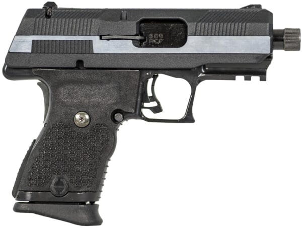Hi-Point YC380CF YC380  380 ACP 10+1 3.93" Black Threaded Barrel, Black/Chrome YC9 Styled/Serrated Steel Slide, Black Polymer Frame w/Picatinny Rail, Black Plastic Grip