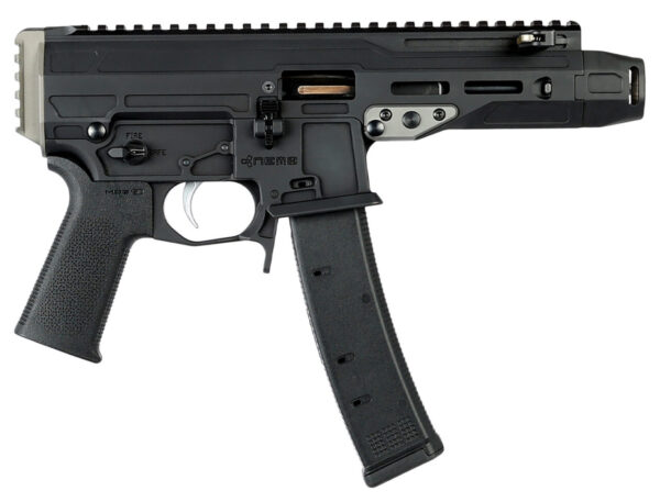 Nemo Arms MNG-9MM-C Mongoose  9mm Luger 35+1 5.80" Black Front Cap Compensator, Black Picatinny Rail Receiver, Black Grip, Ambidextrous