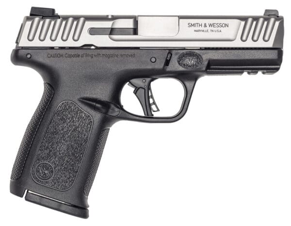 Smith & Wesson 13936 SD40 2.0 Compact Frame 40 S&W 14+1 4" Stainless Steel Barrel, Satin Serrated Stainless Steel Slide, Black Polymer Frame w/Picatinny Rail, Textured Grip
