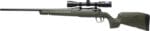 Savage Arms 32186 Axis 2 XP Combo 7mm-08 Rem 4+1 22" Black Sporter Barrel, Black Drilled & Tapped Steel Receiver, Fixed OD Green Synthetic Stock, Left Hand, Boresighted 3-9x40mm
