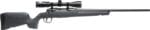 Savage Arms 32229 Axis 2 XP Combo Compact 243 Win 4+1 20" Matte Black Heavy Sporter Barrel & Drilled & Tapped Carbon Steel Receiver, Fixed Matte Gray Synthetic Stock, Right Hand, Boresighted 3-9x40mm