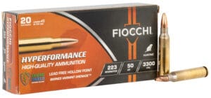 Fiocchi Hyperformance 223 Remington 50 Grain Hollow Point Ammunition