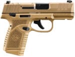 FN 66101419 Reflex MRD 9mm Luger 15+1 11+1 3.30" Micro-Compact Frame Flat Dark Earth PVD Optic Ready/Serrated Steel Slide  w/Picatinny Rail Stippled Grip Ambidextrous