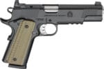 Springfield Armory PO9229AOS 1911 Operator 9mm 8+1 5" Black Cerakote Optic Ready Carbon Steel Slide Black Cerakote VZ G10 Grip